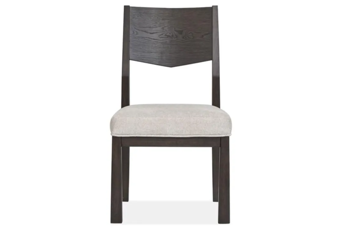 Mor Furniture Shelby Side Chair In Coffee Bean, Wood Back