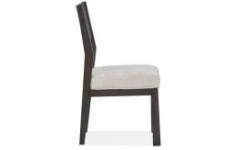 Mor Furniture Shelby Side Chair In Coffee Bean, Wood Back