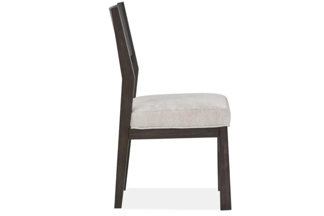 Mor Furniture Shelby Side Chair In Coffee Bean, Wood Back