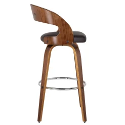Mor Furniture Shelly Counter Height Swivel Stool In Black & Gray