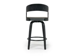 Mor Furniture Shelly Counter Height Swivel Stool In Black & Gray