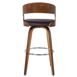 Mor Furniture Shelly Counter Height Swivel Stool In Black & Gray