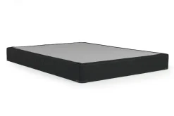 Mor Furniture Sherwood Black Laminated Flat Foundation, Twin, High Profile