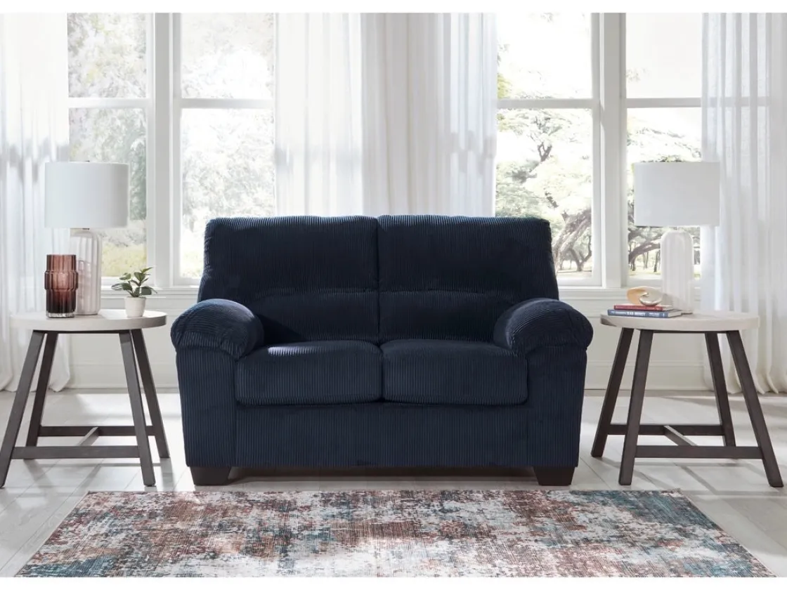 Mor Furniture Simple Joy Loveseat In Onyx