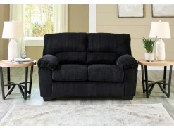 Mor Furniture Simple Joy Loveseat In Onyx