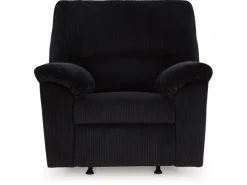 Mor Furniture Simple Joy Rocker Recliner In Onyx