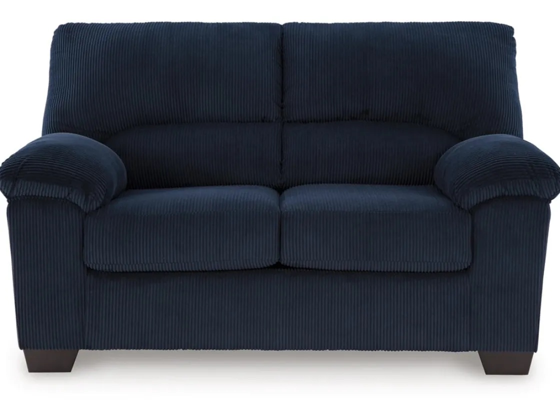 Mor Furniture Simple Joy Sofa & Loveseat In Navy