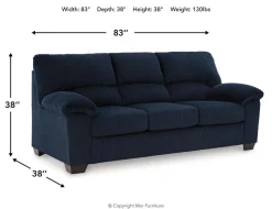 Mor Furniture Simple Joy Sofa In Onyx
