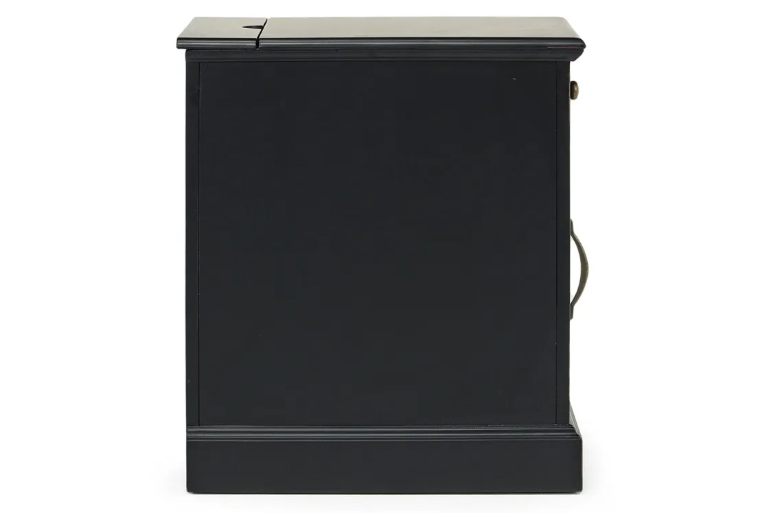 Mor Furniture Skyy Chairside Table In Black