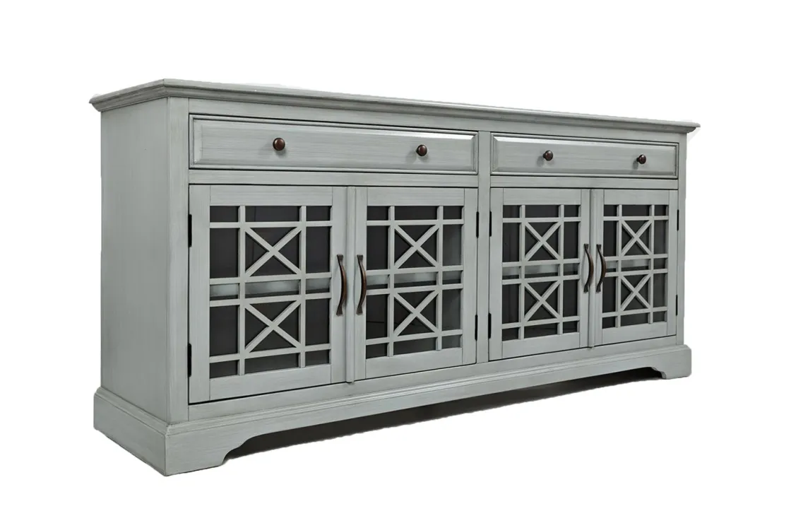 Mor Furniture Skyy Media Console In Gray, 70 Inch