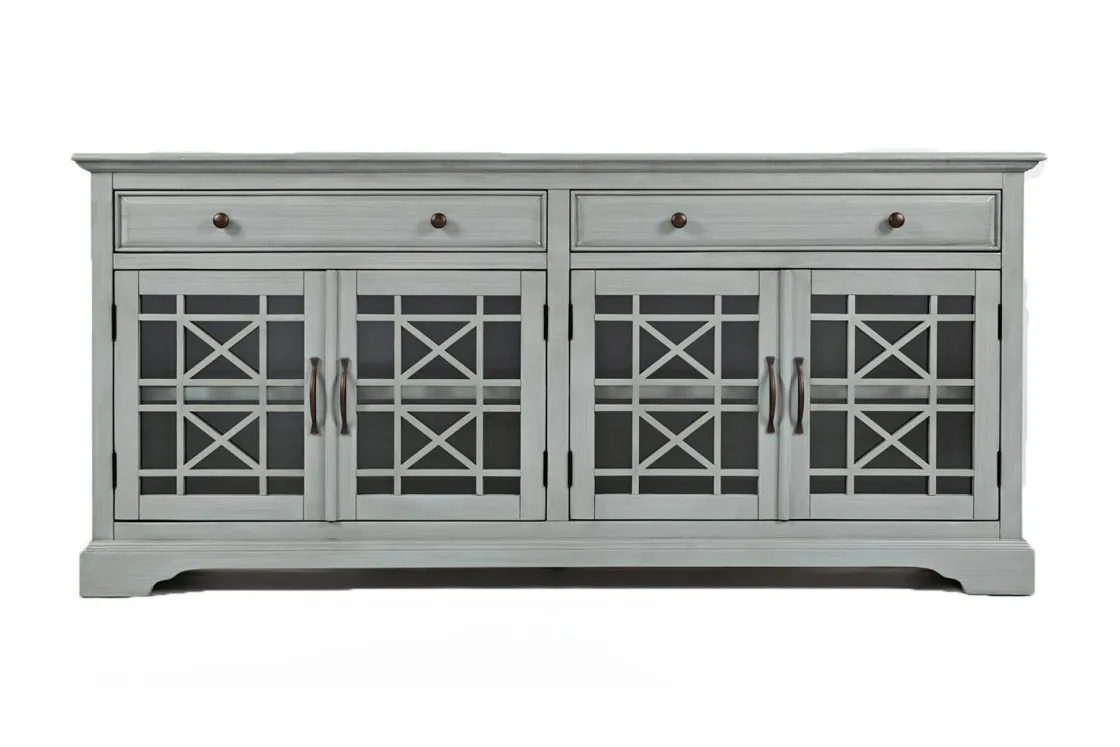 Mor Furniture Skyy Media Console In Gray, 70 Inch