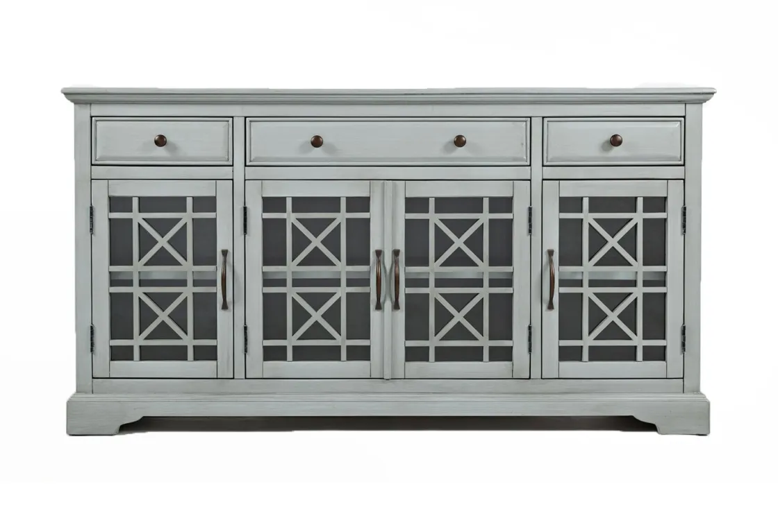 Mor Furniture Skyy Media Console In Gray, 70 Inch