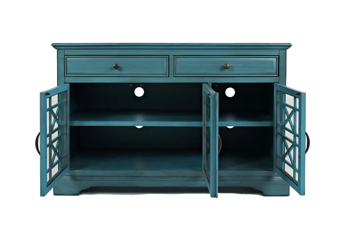 Mor Furniture Skyy Media Console In Gray, 70 Inch