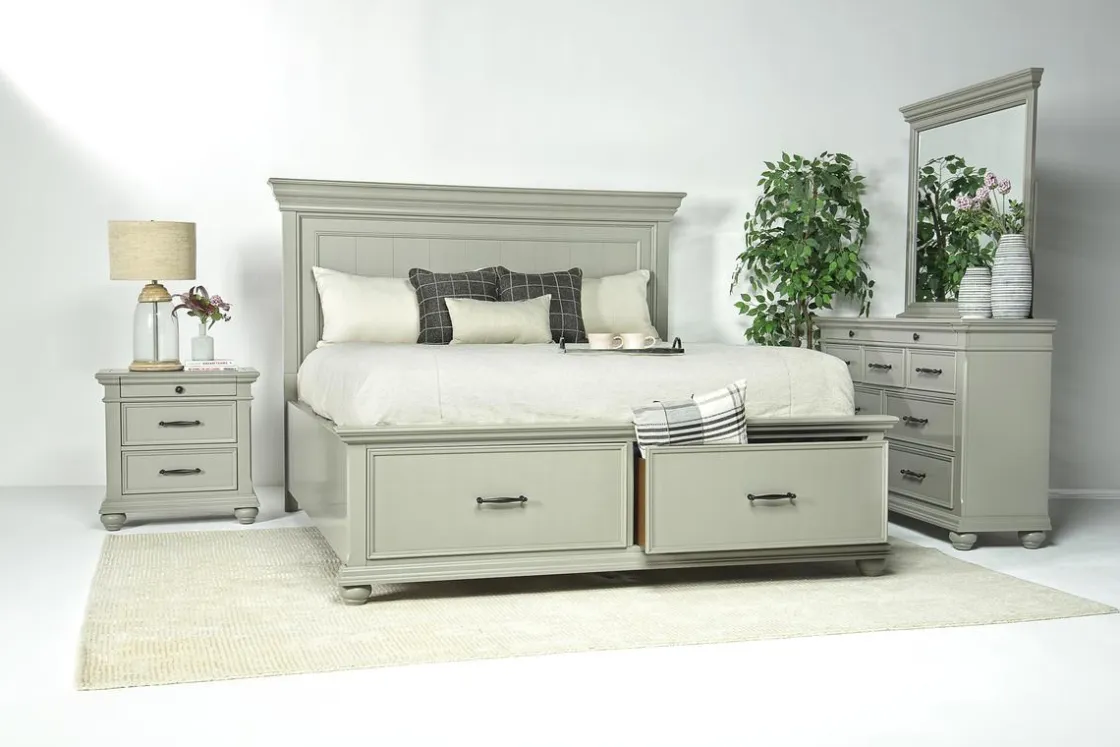 Mor Furniture Slater Mirror In Gray