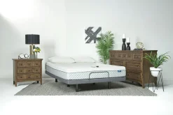 Mor Furniture Sleepmor 12 Inch Copper Infused Medium Mattress & Adjustable Foundation, Twin