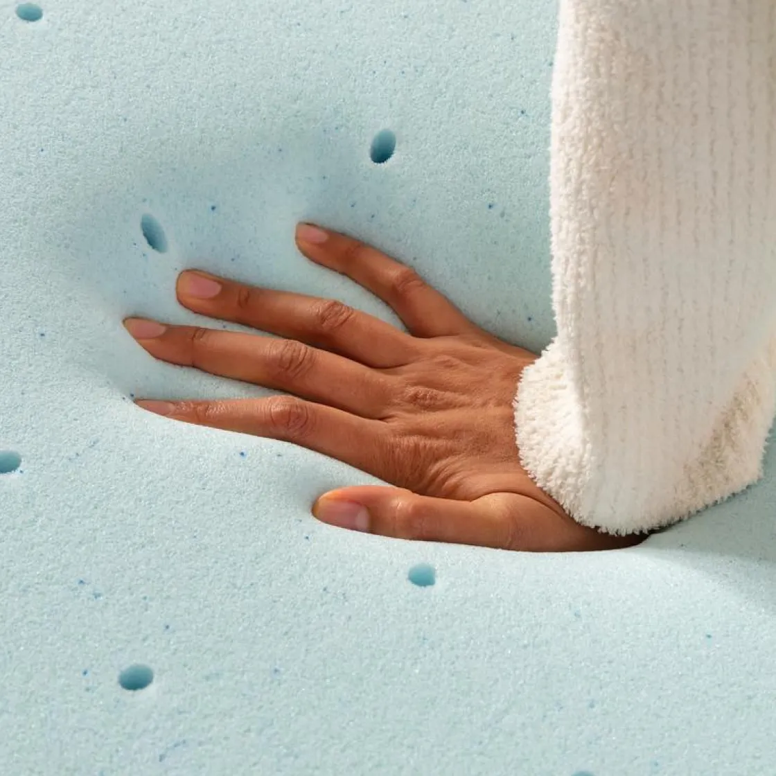 Mor Furniture Sleepmor 3 Inch Gel Infused Ventilated Mattress Topper, Twin