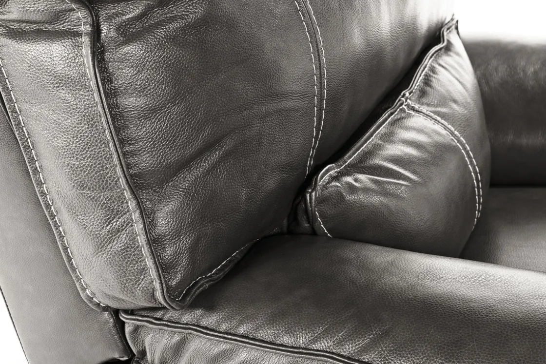 Mor Furniture Sofia 3 Power Recliner In Brown Leather