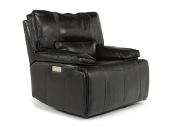 Mor Furniture Sofia 3 Power Recliner In Brown Leather