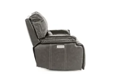 Mor Furniture Sofia 3 Power Recliner In Brown Leather