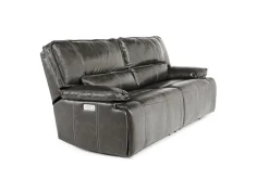 Mor Furniture Sofia 3 Power Sofa In Brown Leather