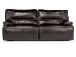 Mor Furniture Sofia 3 Power Sofa In Brown Leather