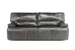 Mor Furniture Sofia 3 Power Sofa In Brown Leather