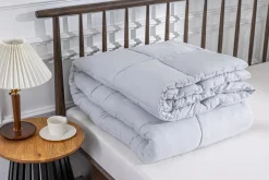 Mor Furniture Soft Washed Down Alternative Comforter In Gray, Queen