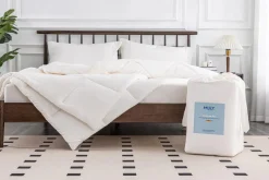 Mor Furniture Soft Washed Down Alternative Comforter In Gray, Queen