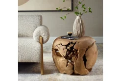 Mor Furniture Sola Outdoor Round End Table In Natural