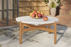 Mor Furniture Solstice Outdoor Coffee Table In Brown