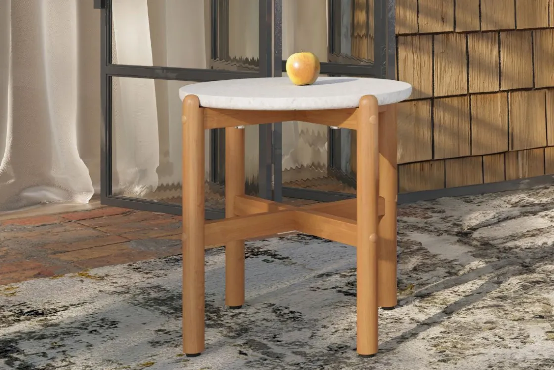 Mor Furniture Solstice Outdoor End Table In Brown