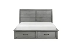Mor Furniture Sonora Sleigh Bed W/ Storage, Dresser, Mirror & Nightstand In Brown, Queen