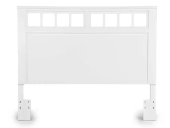 Mor Furniture St Regis Panel Headboard, Dresser, Mirror & Nightstand In White, Twin