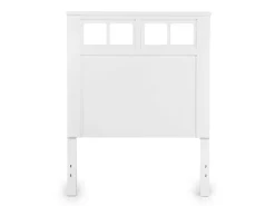 Mor Furniture St Regis Panel Headboard, Dresser, Mirror & Nightstand In White, Twin
