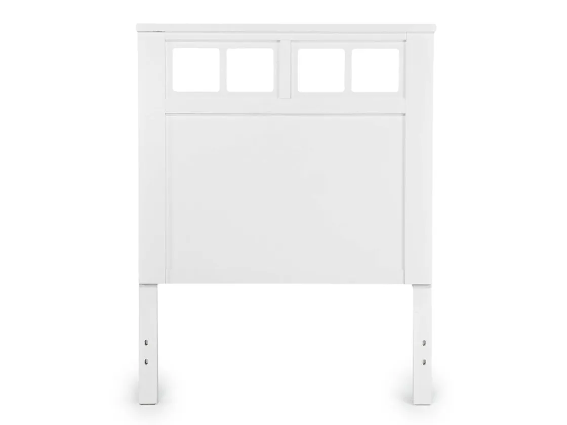 Mor Furniture St Regis Panel Headboard, Dresser, Mirror & Nightstand In White, Twin