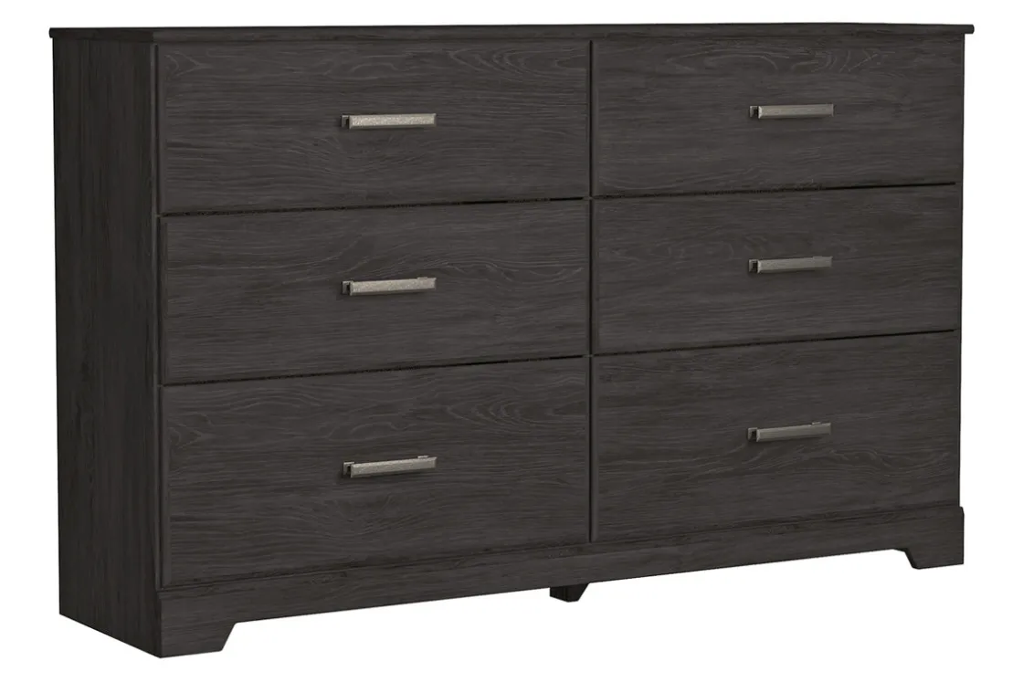 Mor Furniture Stelsie Dresser In Dark Charcoal