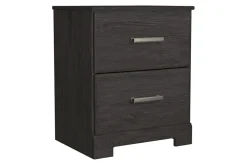 Mor Furniture Stelsie Nightstand In Dark Charcoal
