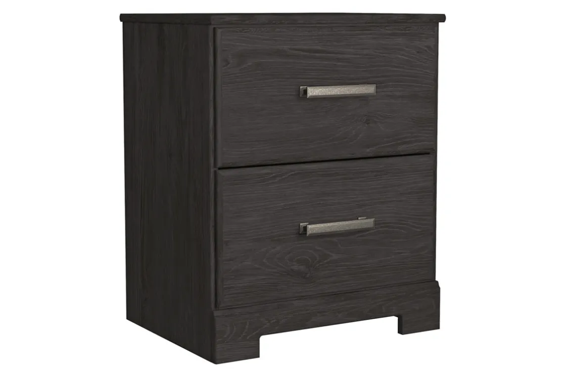 Mor Furniture Stelsie Nightstand In Dark Charcoal