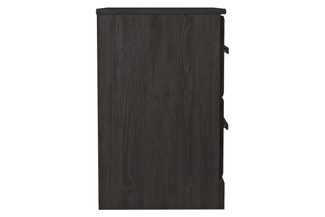 Mor Furniture Stelsie Nightstand In Dark Charcoal
