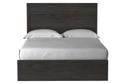 Mor Furniture Stelsie Panel Bed, Dresser, Mirror & Nightstand In Gray, Full
