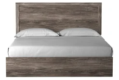Mor Furniture Stelsie Panel Bed, Dresser, Mirror & Nightstand In Gray, Full
