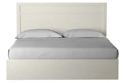 Mor Furniture Stelsie Panel Bed, Dresser, Mirror & Nightstand In Gray, Full