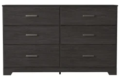 Mor Furniture Stelsie Panel Bed, Dresser, Mirror & Nightstand In Gray, Full
