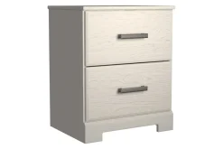 Mor Furniture Stelsie Panel Bed, Dresser, Mirror & Nightstand In Gray, Full
