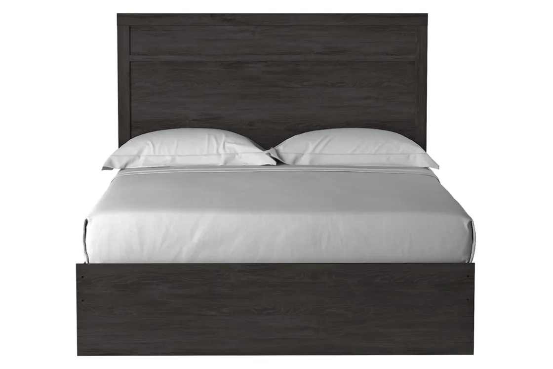 Mor Furniture Stelsie Panel Bed In Gray, Full