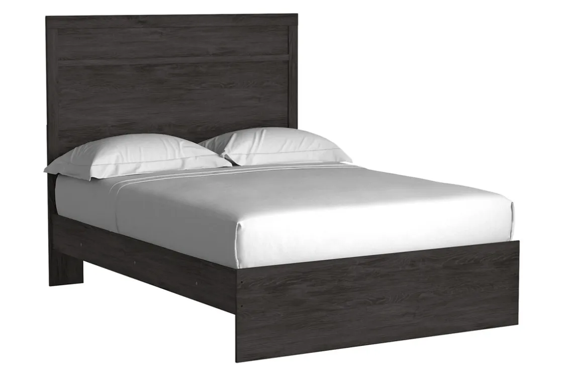 Mor Furniture Stelsie Panel Bed In Gray, Full