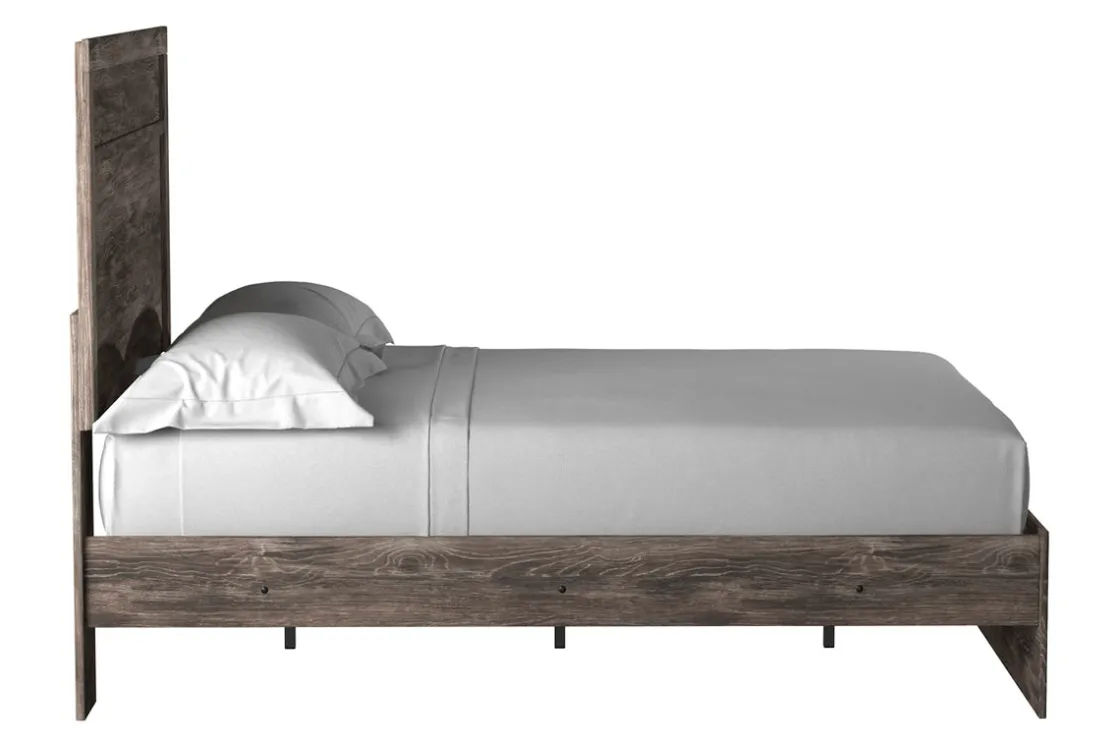 Mor Furniture Stelsie Panel Bed In Gray, Full