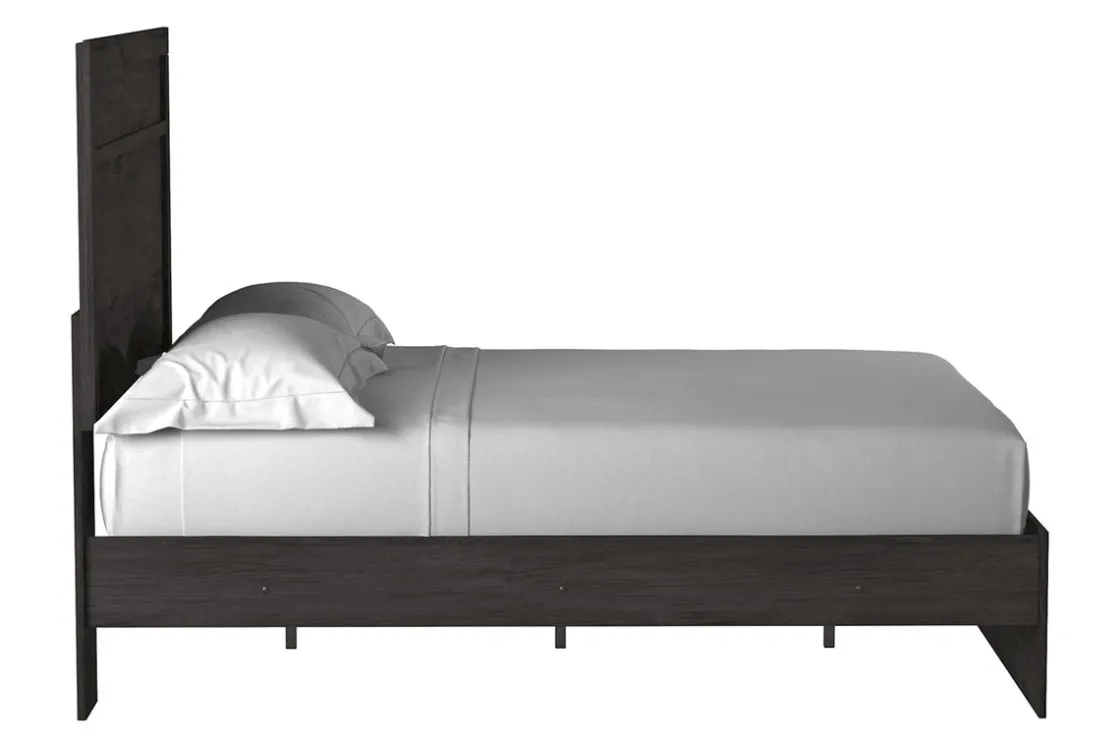 Mor Furniture Stelsie Panel Bed In Gray, Full