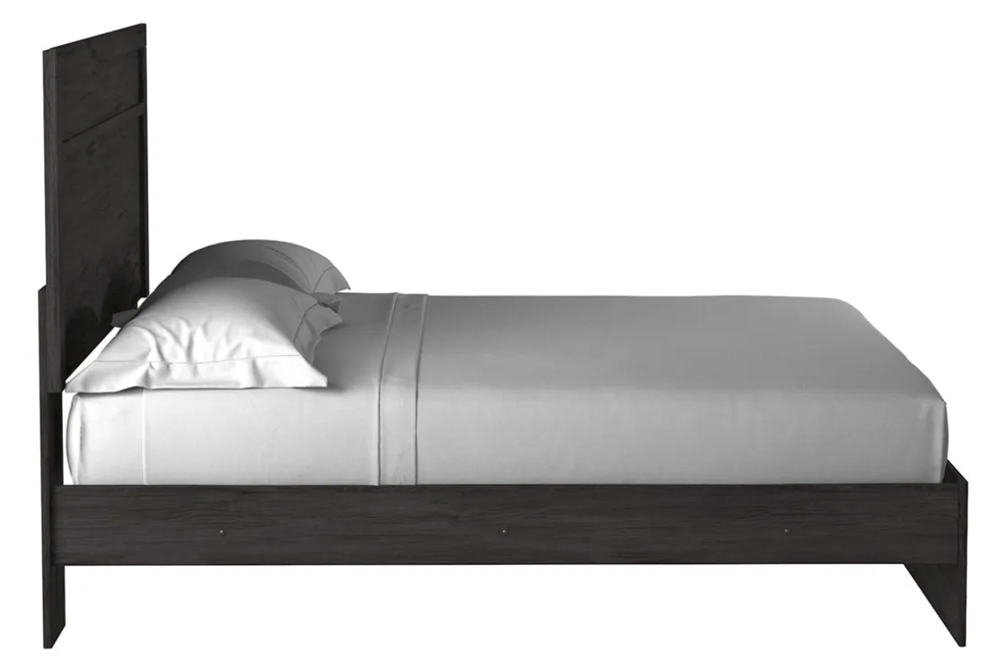 Mor Furniture Stelsie Panel Bed In Gray, Full