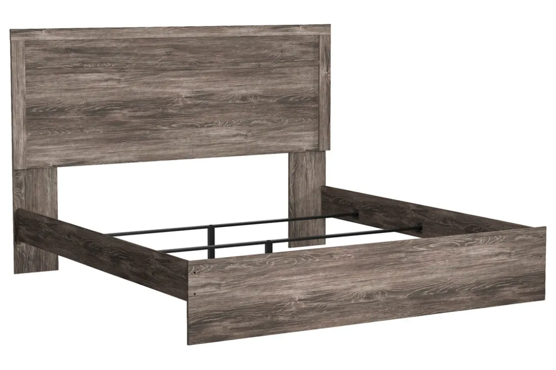 Mor Furniture Stelsie Panel Bed In Gray, Full